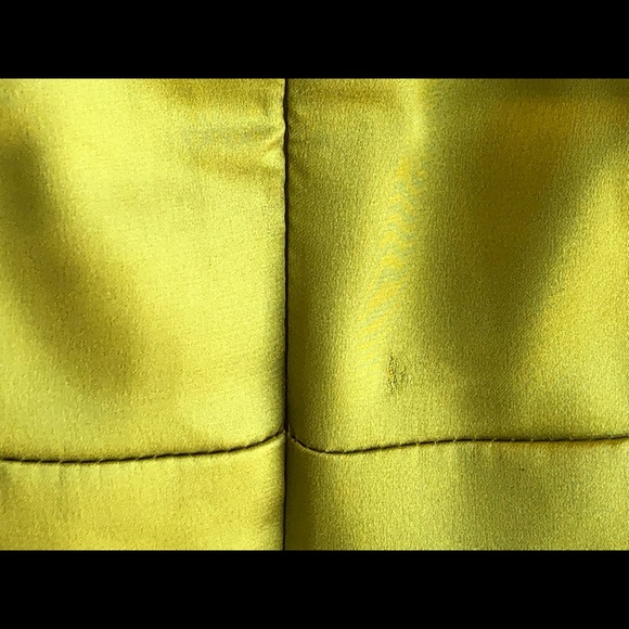 Alexia Admor Chartreuse Mock Neck Satin Midi Dress - Picture 10 of 11